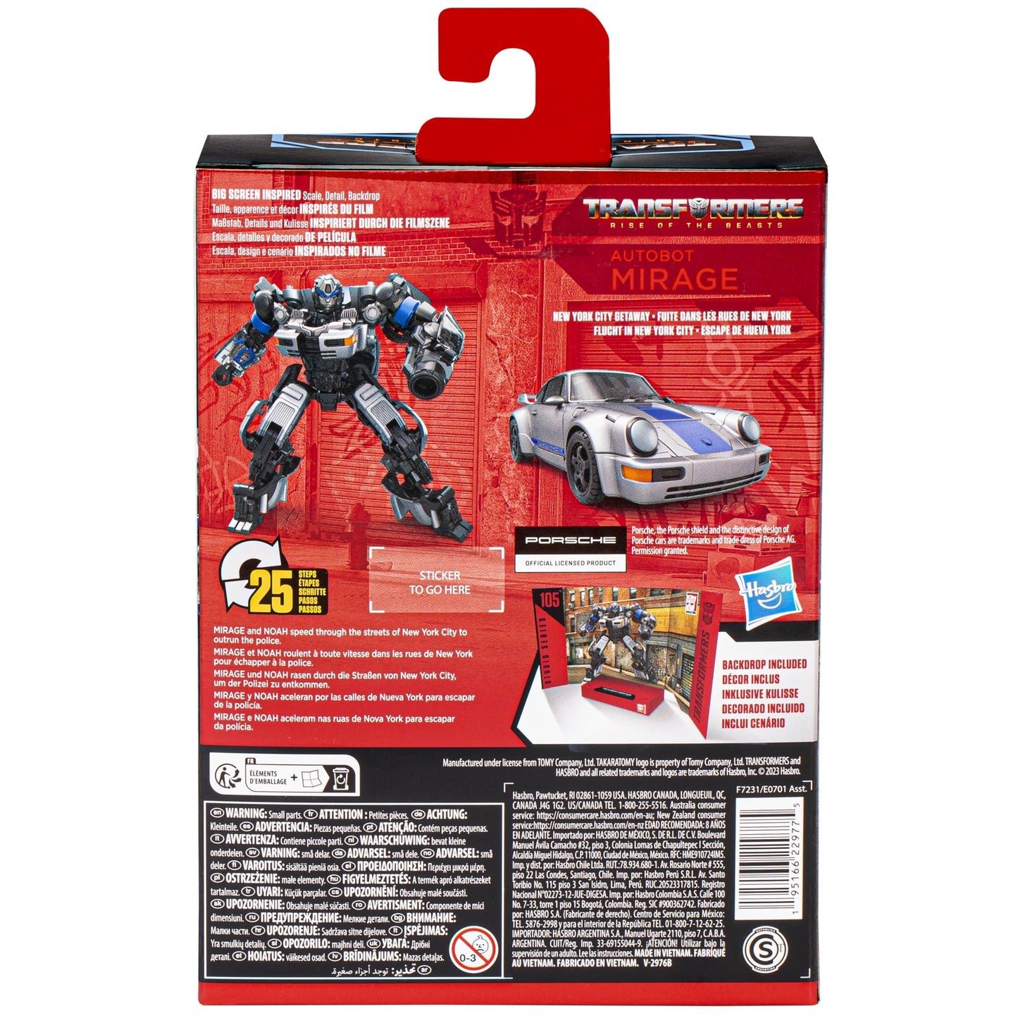 Transformers Studio Series Deluxe Transformers: Rise of the Beasts 105 Autobot Mirage Action Figure (4.5”)