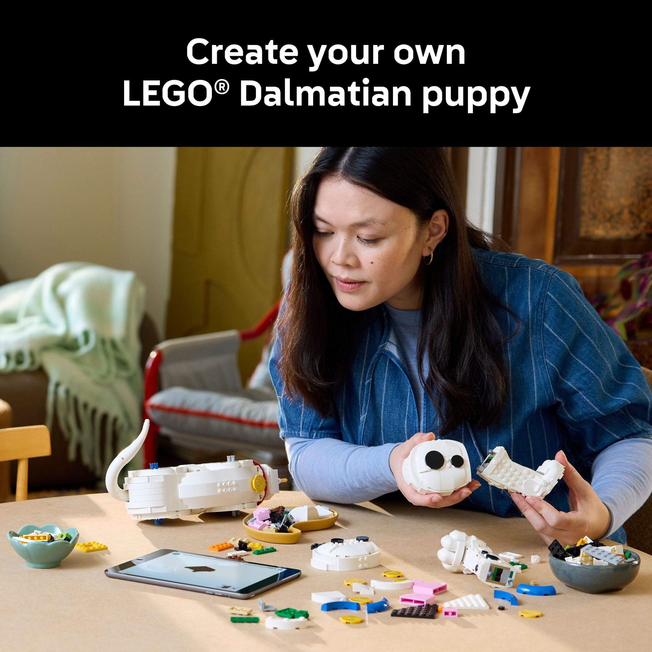 LEGO Disney 101 Dalmatians Puppy Building Set for Adults - Collectible DIY Kit for Movie Fans 18+ - Build Patch, Penny, Rolly or a Custom Pup - Gift Idea for Dog Lovers and Craft Enthusiasts - 43269