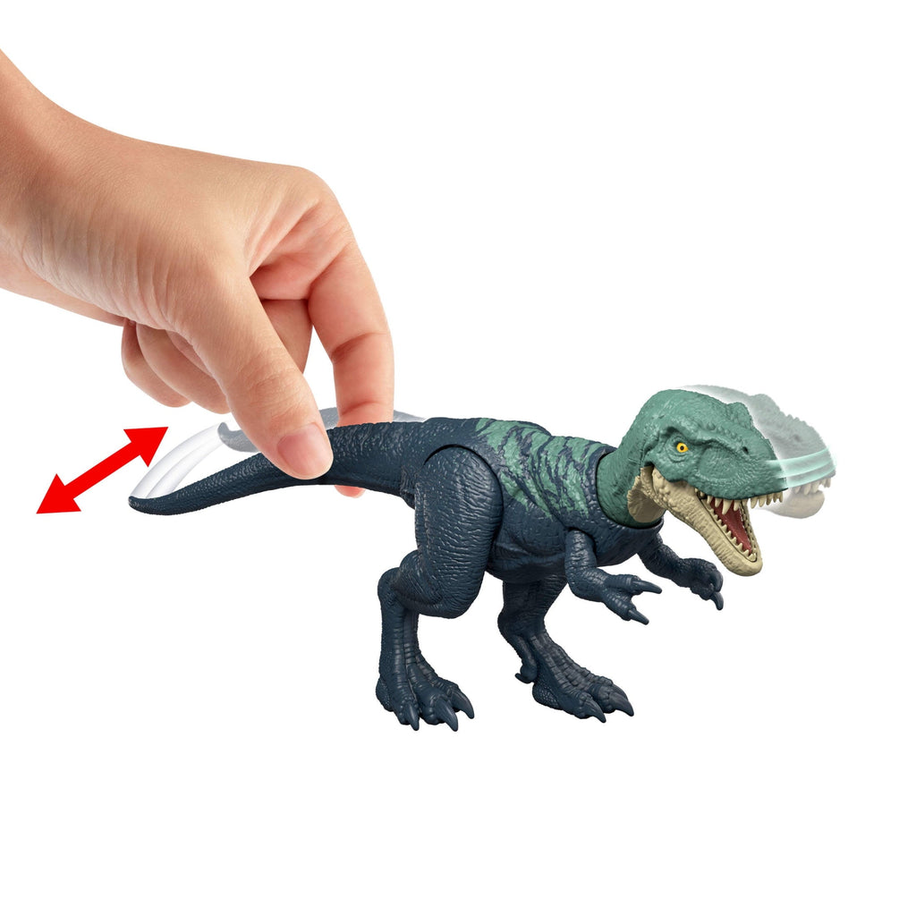 Jurassic World Rebirth Strike Attack Nanotyrannus Dinosaur Toy, Single Strike Action, Posable
