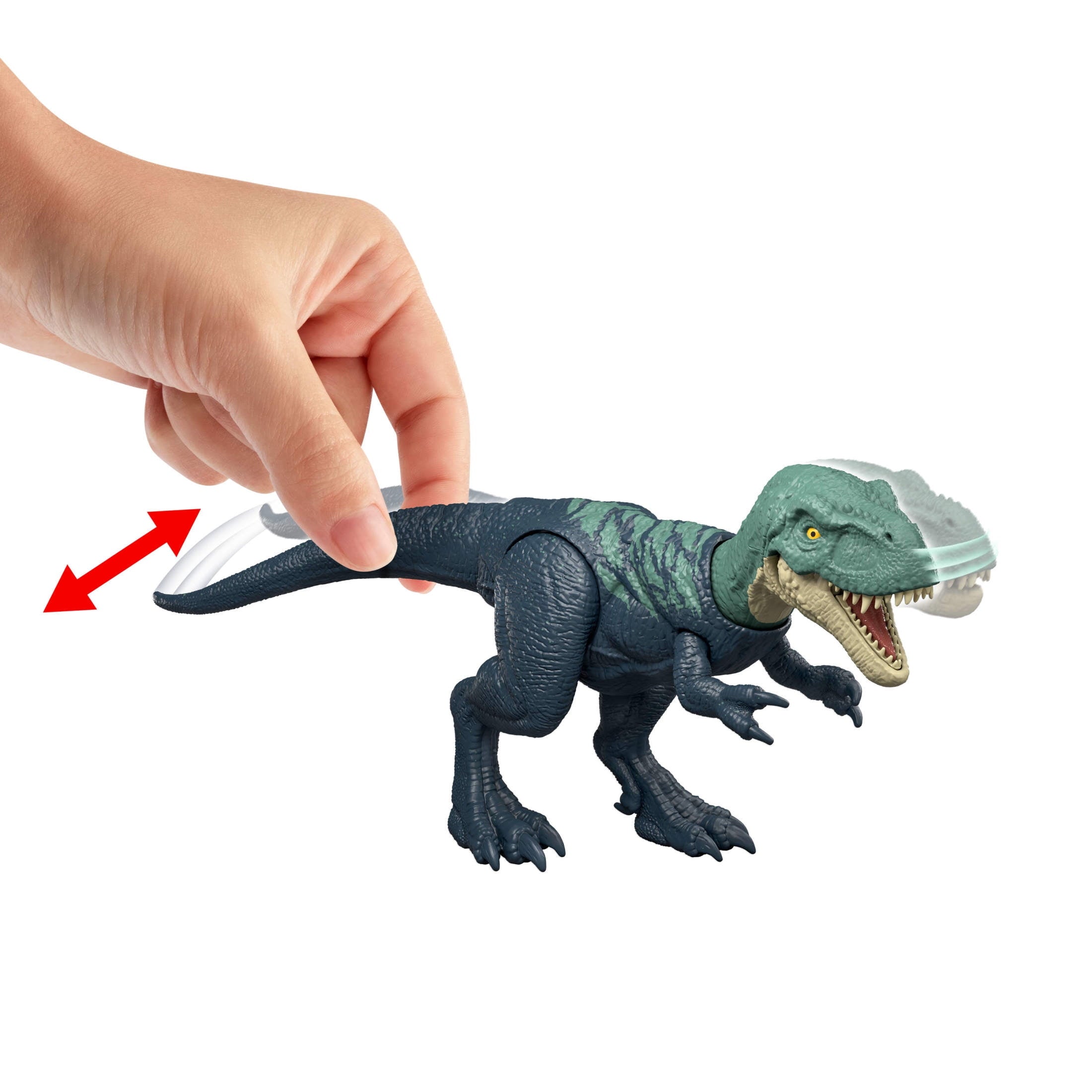 Jurassic World Rebirth Strike Attack Nanotyrannus Dinosaur Toy, Single Strike Action, Posable