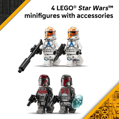 LEGO Star Wars Siege of Mandalore Battle Pack Building Toy for Boys & Girls - The Mandalorian Pretend Play Set W/4 Character Minifigures for Kids & Fans, Ages 6+ - Gift Idea for Birthdays - 75449