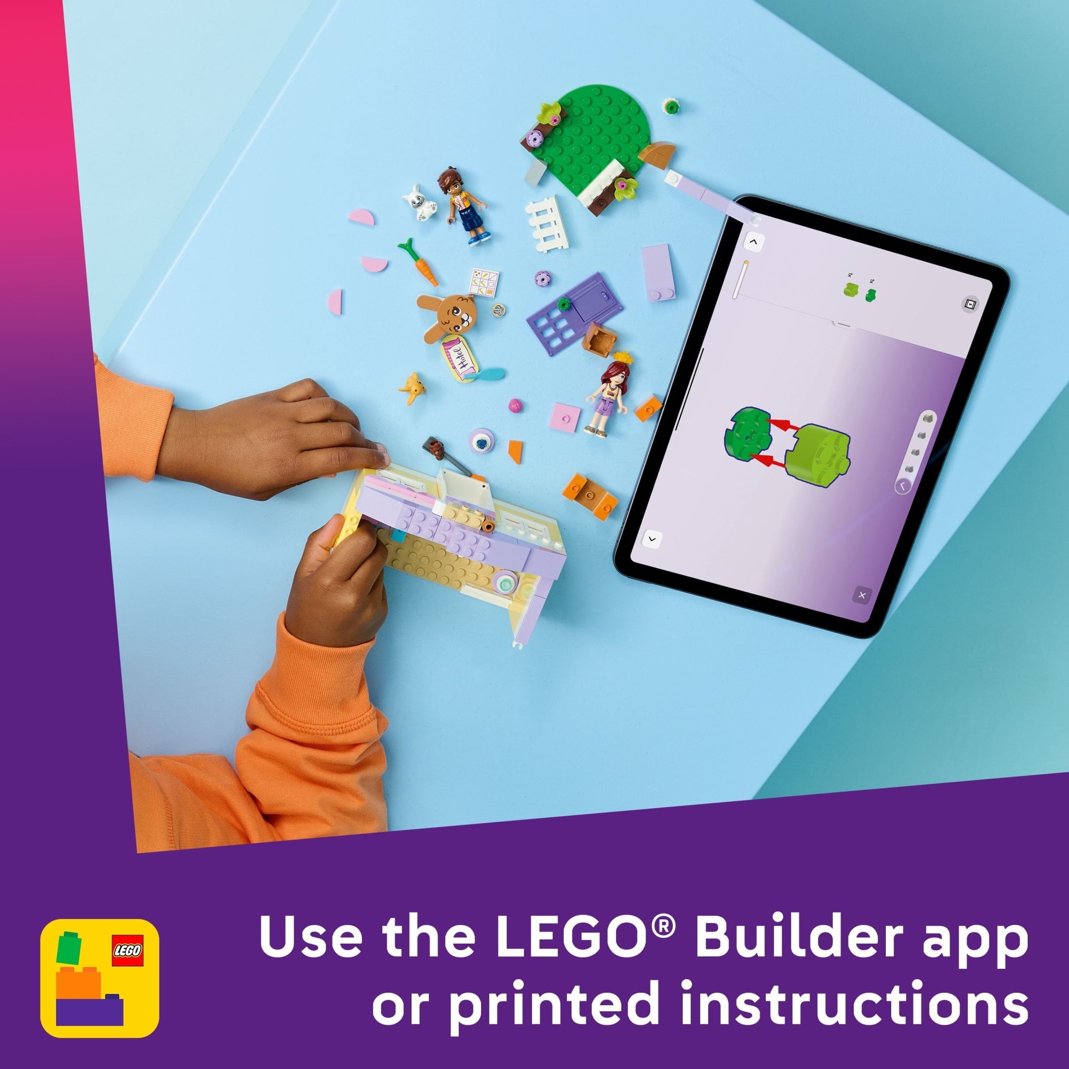 LEGO Friends Heartlake City Bunny Hotel Building Toy for Girls & Boys - Pretend Play Set for Kids, Ages 5+ - W/ Paisley & Leo Minidolls, 2 Toy Bunnies, & Accessories - Gift Idea for Birthdays - 42679