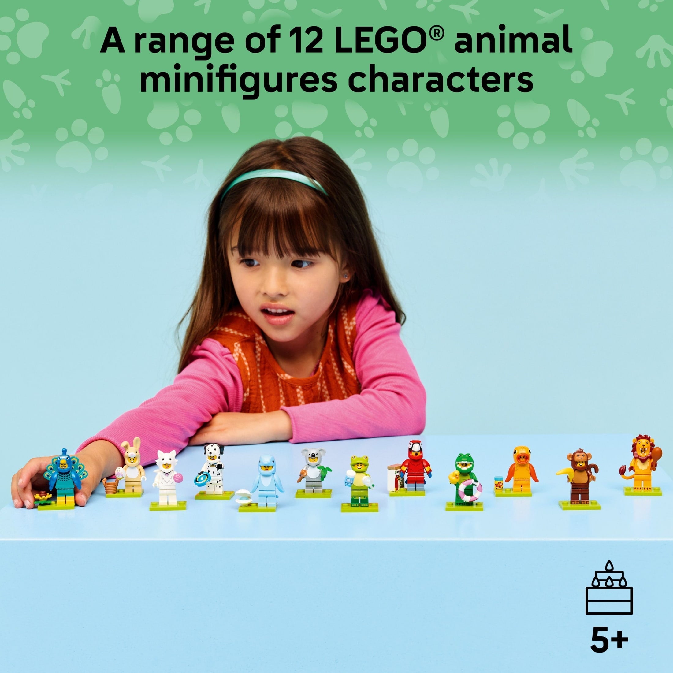 LEGO Minifigures Animal Series 28 Mystery Box Toy for Kids - Find 1 of 12 Surprise Figures in Each Pack - Gift Idea for Birthday - Party Favors for Boys & Girls, Ages 5+ - 71051