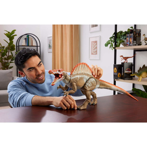 Jurassic World Hammond Collection Jurassic Park 3 Spinosaurus Action Figure, XL Dinosaur Toy