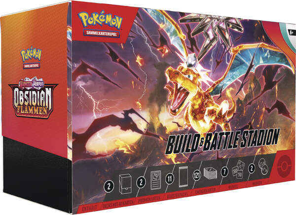 Pokemon Obsidianflammen Build &amp; Battle Stadion Box DEUTSCH
