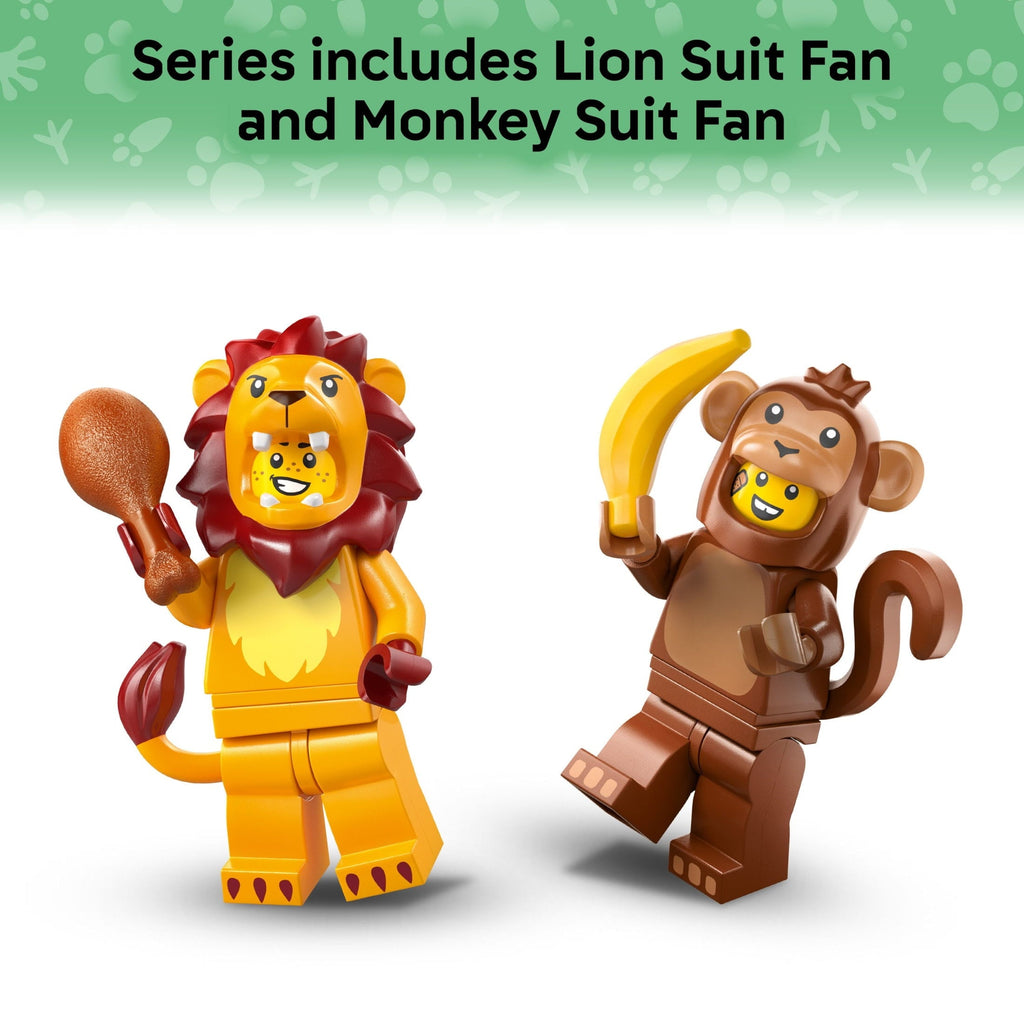 LEGO Minifigures Animal Series 28 Mystery Box Toy for Kids - Find 1 of 12 Surprise Figures in Each Pack - Gift Idea for Birthday - Party Favors for Boys & Girls, Ages 5+ - 71051