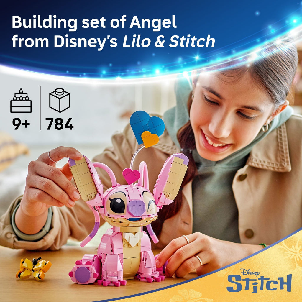 LEGO Disney Angel Lilo & Stitch Kids Toy - Room Decor and Building Set for Girls and Boys, Ages 9+ - Gift for Birthdays - 43257