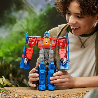 Transformers Toys Transformers Rise of the Beasts Movie Beast Mode Optimus Prime Action Figure, Ages 6 and Up, 10-inch