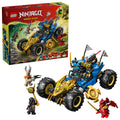 LEGO NINJAGO Jay’s Transforming Car Building Toy for Boys & Girls - Toy Car W/2 Play Modes for Kids, Ages 8+ - W/Jay, Nya, Dragon Form Kai, & 2 More Minifigures - Gift Idea for Birthdays - 71856