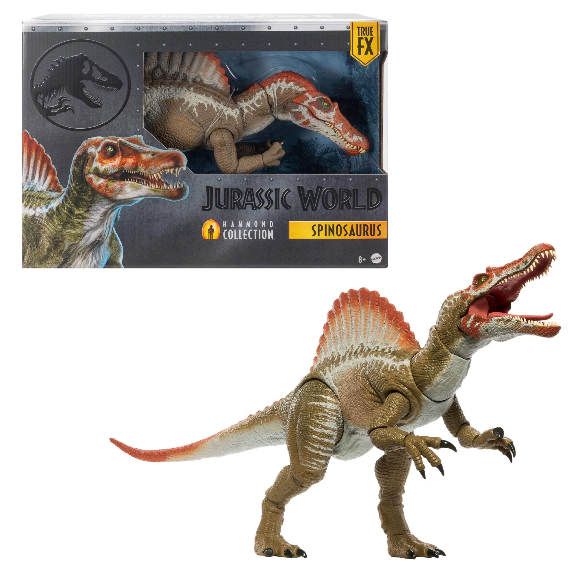 Jurassic World Hammond Collection Jurassic Park 3 Spinosaurus Action Figure, XL Dinosaur Toy