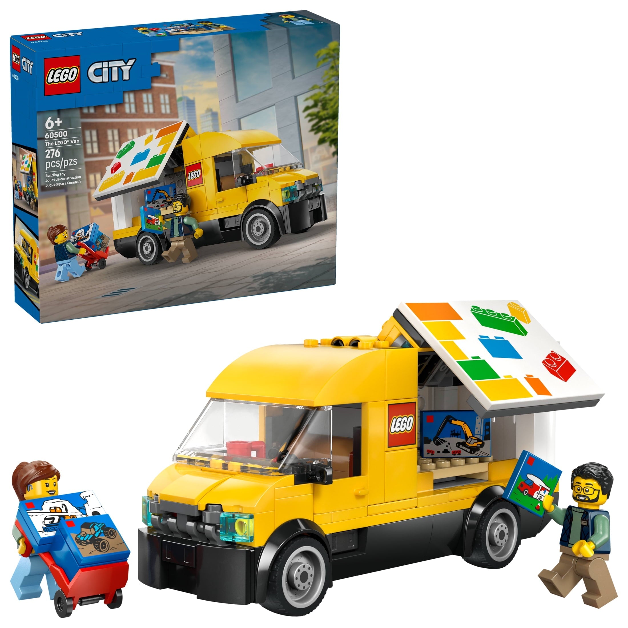 LEGO City: The LEGO Van Building Toy for Kids - Pretend Play Set for Boys & Girls, Ages 6+ - Delivery Van Toy W/2 Minifigures & 4 Mini LEGO Box Elements - Gift Idea for Birthdays - 60500