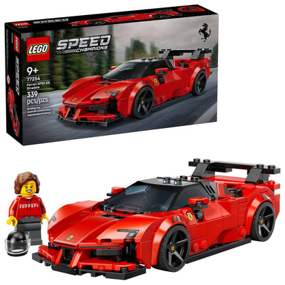 LEGO Speed Champions Ferrari SF90 XX Stradale Sports Car Building Toy for Kids - Building Set W/Ferarri Driver Minifigure for Boys & Girls, Ages 9+ - Gift Idea for Birthdays - 77254