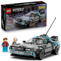 LEGO Speed Champions Time Machine from Back to the Future Building Toy for Kids - Pretend Play & Display Car Toy W/2 Build Modes for Boys & Girls, Ages 9+ - Gift Ideas for Birthdays & Fans - 77256