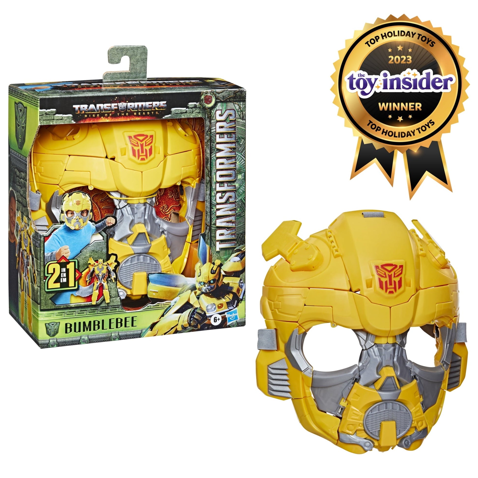 Transformers: Rise of the Beasts Movie Bumblebee 2-in-1 Converting Mask (9")