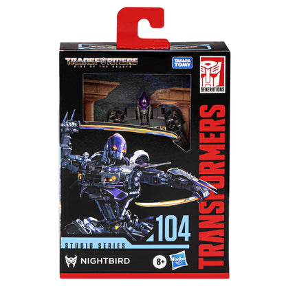 Transformers Studio Series Deluxe Transformers: Rise of the Beasts 104 Nightbird Action Figure (4.5”)