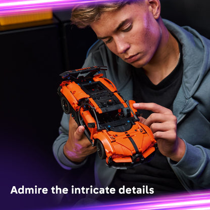 LEGO Technic Bugatti Chiron Pur Sport Hypercar Building Toy for Boys & Girls - Sports Car Toy W/Realistic Steering & Engine for Kids & Racing Fans, Ages 9+ - Gift Idea for Birthdays - 42222