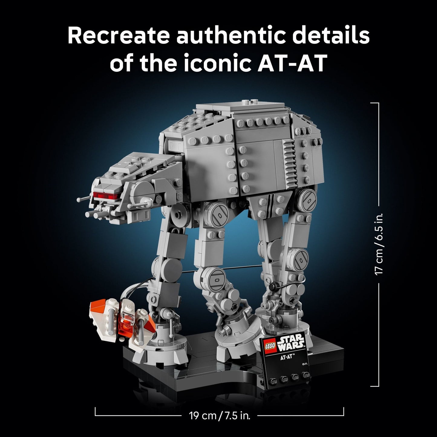 LEGO Star Wars AT-AT Walker Building Set for Adults, Ages 18+ - Collectible & Room Decor for Office, Bedroom, or Book Shelf - Activity for Men, Women, & Movie Fans - Gift Idea for Birthdays - 75440