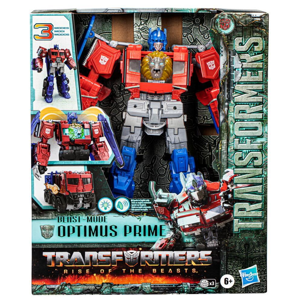 Transformers Toys Transformers Rise of the Beasts Movie Beast Mode Optimus Prime Action Figure, Ages 6 and Up, 10-inch