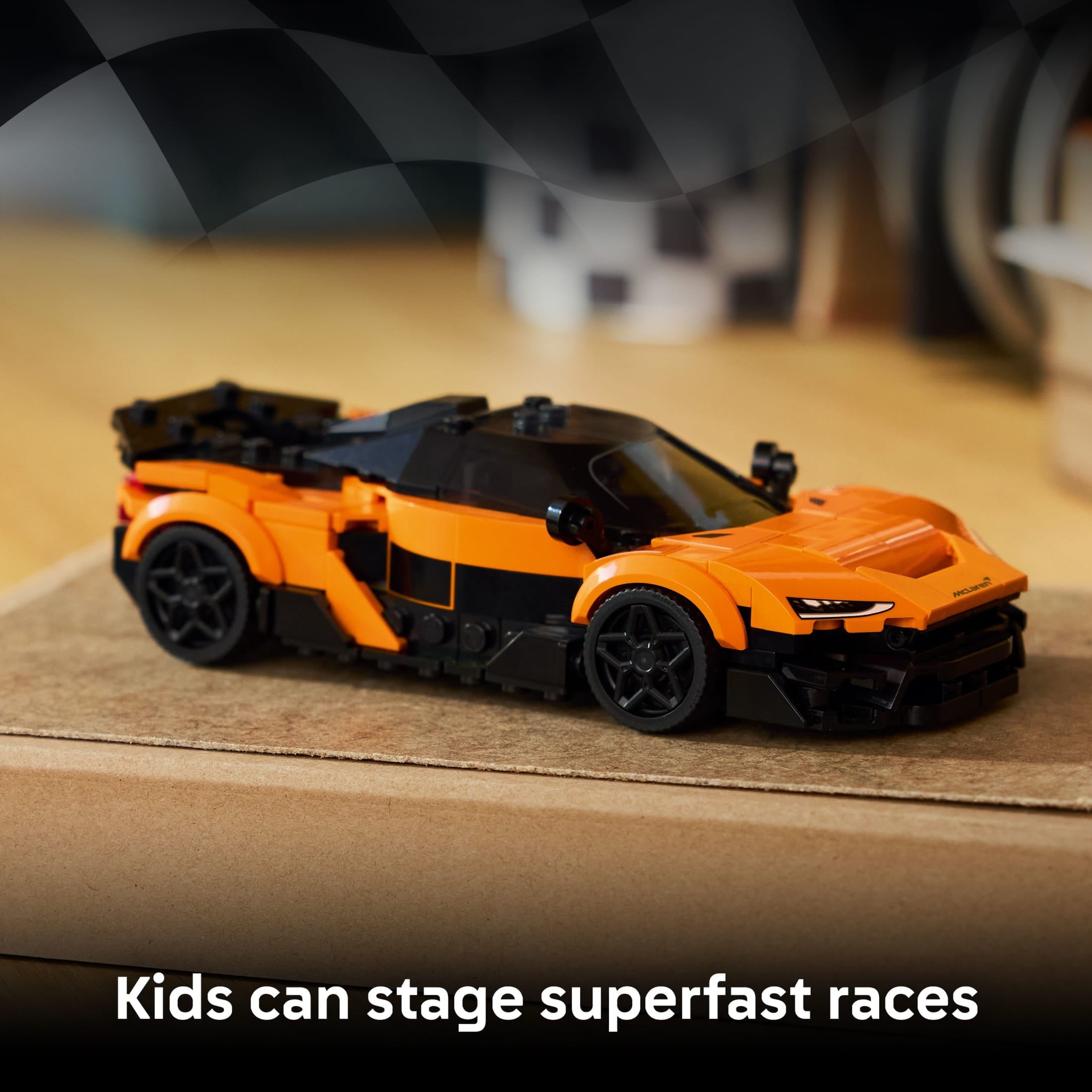 LEGO Speed Champions McLaren W1 Race Car Toy for Boys & Girls, Ages 9+ - Building Set for Pretend Play & Display w/1 Driver Minifigure - Gift Idea for Kids & Supercar Fans - 77257