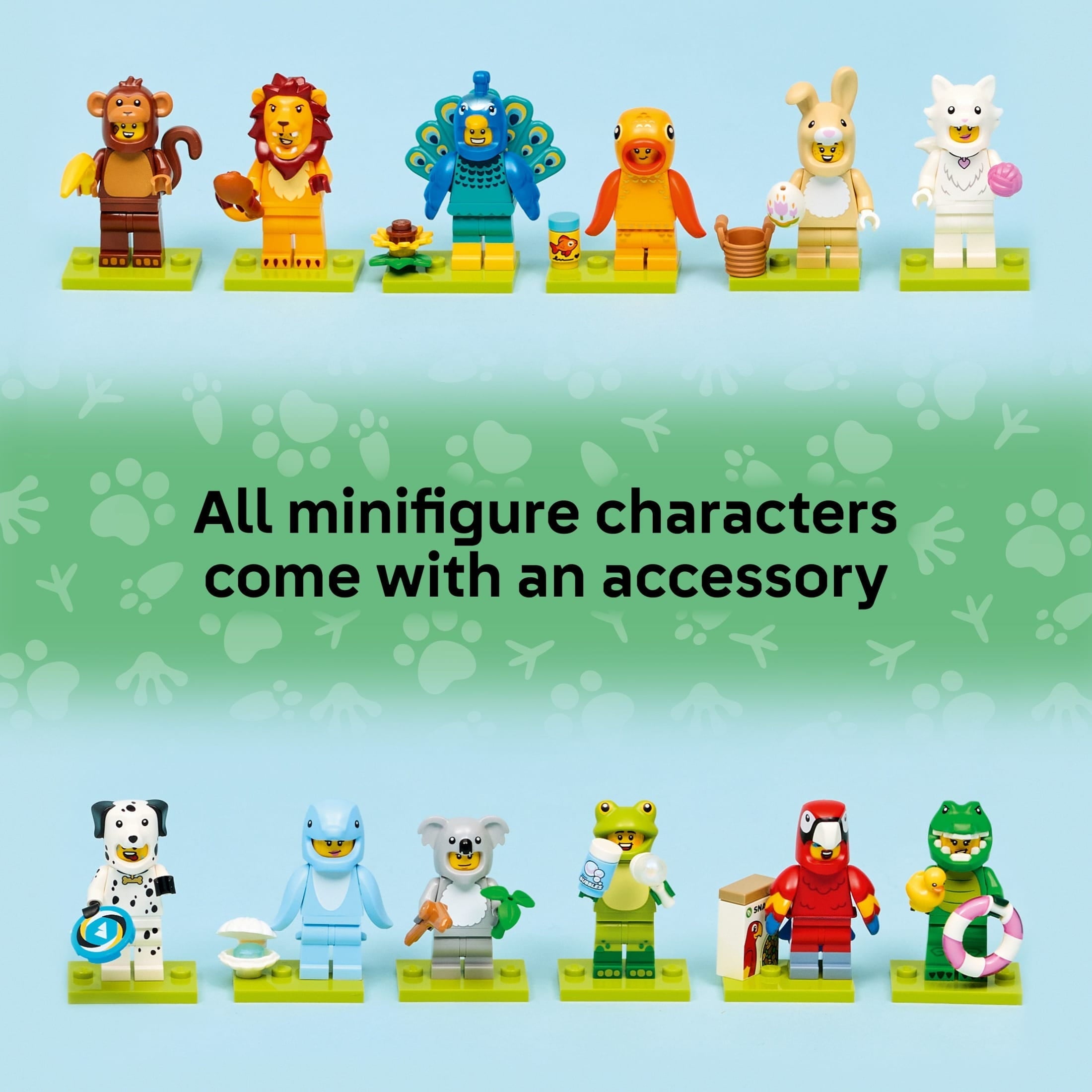 LEGO Minifigures Animal Series 28 Mystery Box Toy for Kids - Find 1 of 12 Surprise Figures in Each Pack - Gift Idea for Birthday - Party Favors for Boys & Girls, Ages 5+ - 71051
