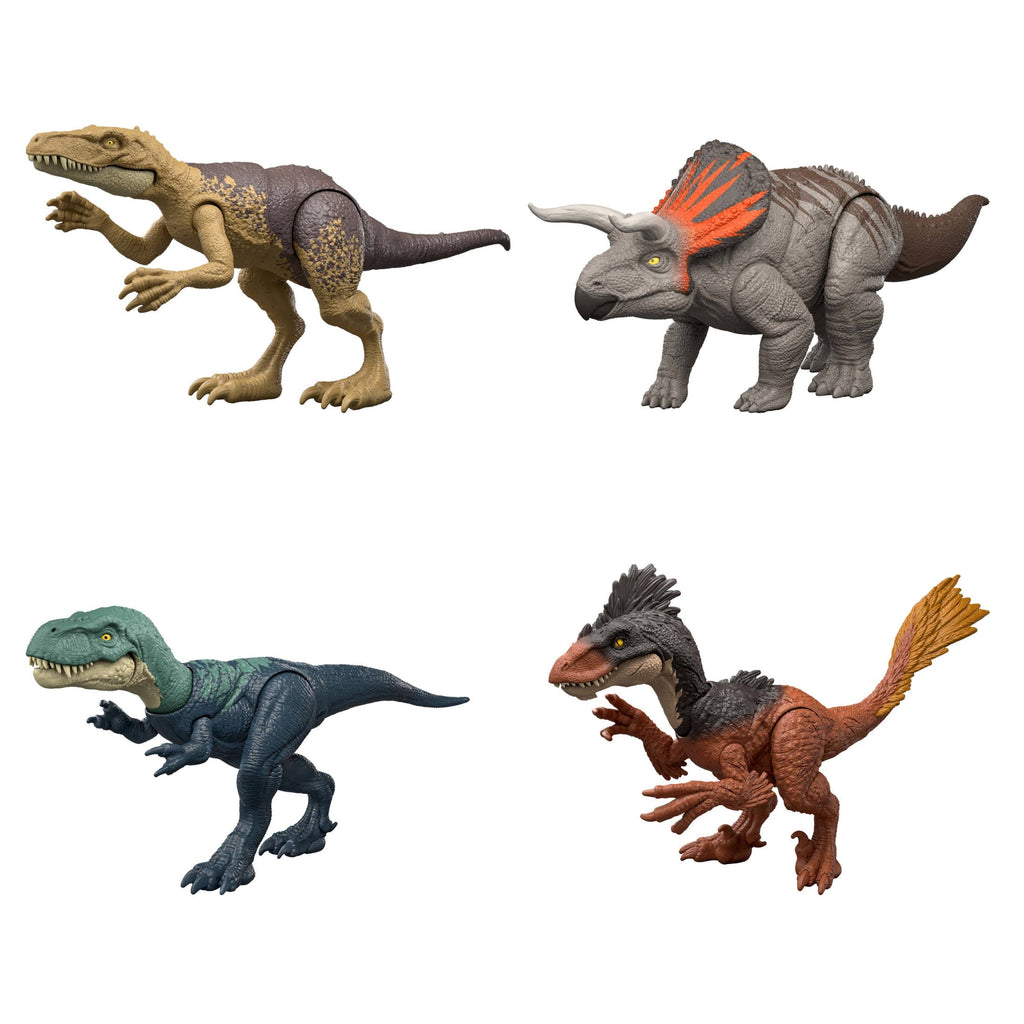 Jurassic World Rebirth Strike Attack Nanotyrannus Dinosaur Toy, Single Strike Action, Posable
