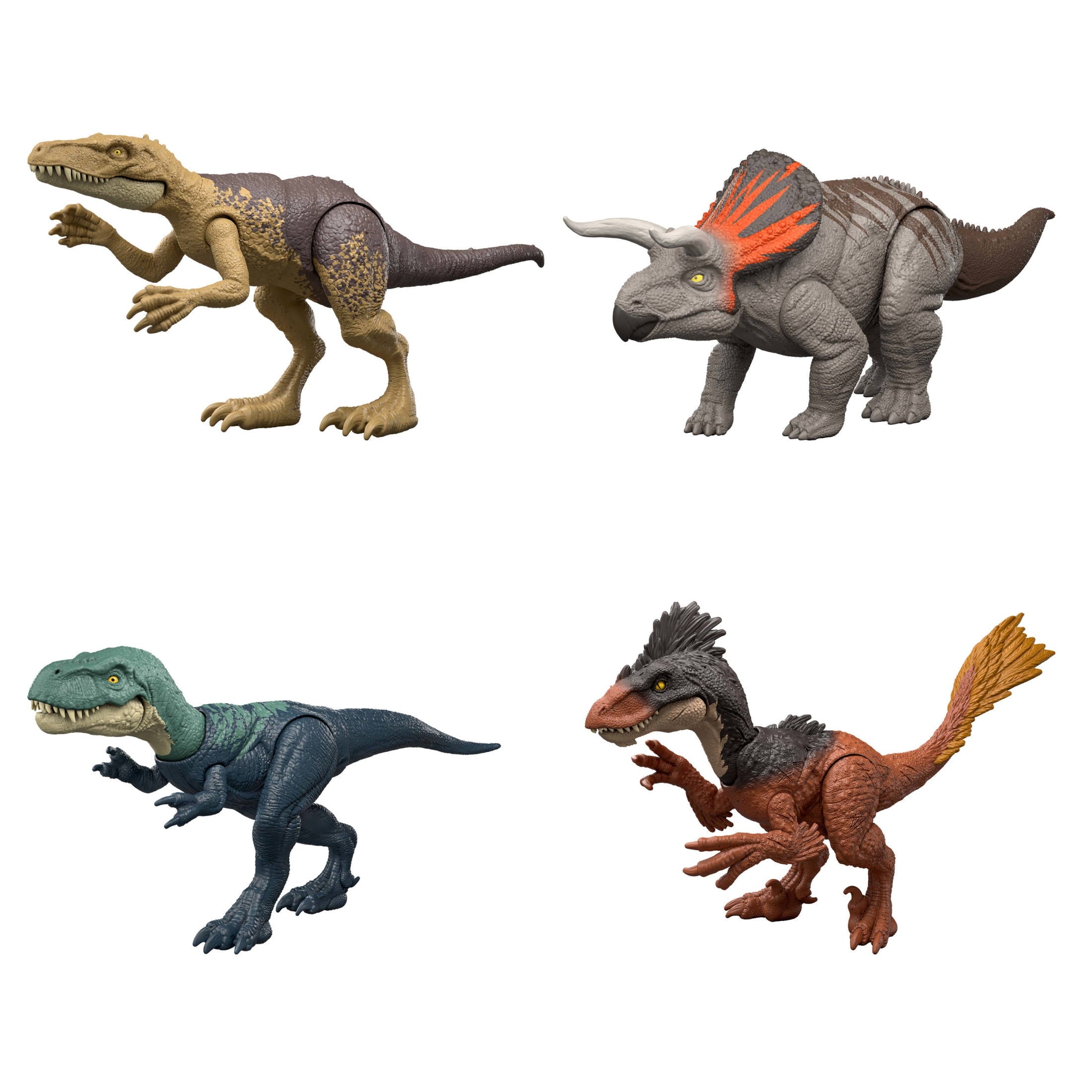 Jurassic World Rebirth Strike Attack Nanotyrannus Dinosaur Toy, Single Strike Action, Posable