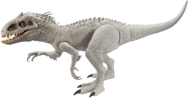 Jurassic World Camp Cretaceous Super Colossal Indominus Rex Action Figure with Eating Feature, Stands 18in High and 3.5ft Long, Dinsoaur Toy Gift