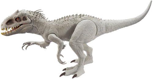 Jurassic World Camp Cretaceous Super Colossal Indominus Rex Action Figure with Eating Feature, Stands 18in High and 3.5ft Long, Dinsoaur Toy Gift