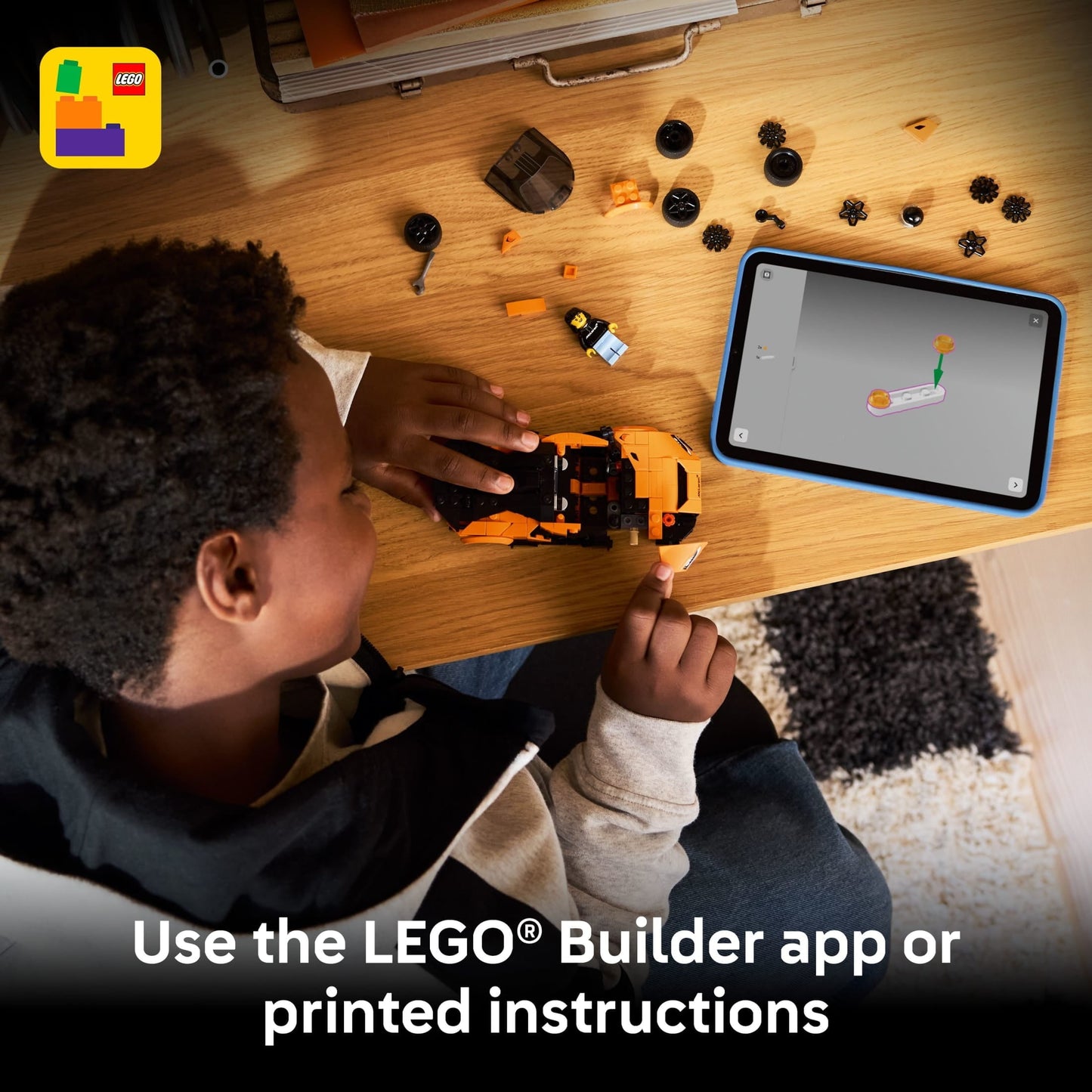 LEGO Speed Champions McLaren W1 Race Car Toy for Boys & Girls, Ages 9+ - Building Set for Pretend Play & Display w/1 Driver Minifigure - Gift Idea for Kids & Supercar Fans - 77257