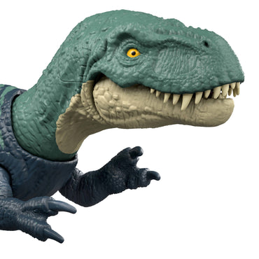 Jurassic World Rebirth Strike Attack Nanotyrannus Dinosaur Toy, Single Strike Action, Posable