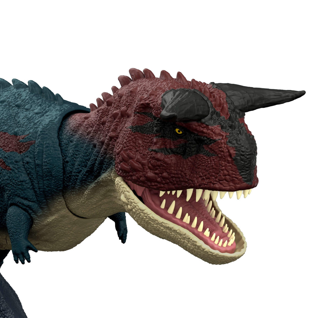 Jurassic World Charge N Chomp Carnotaurus Running Roaring Dinosaur Action Figure, Digital Play